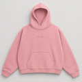 Hoodie Basics Palo Rosa Bordado
