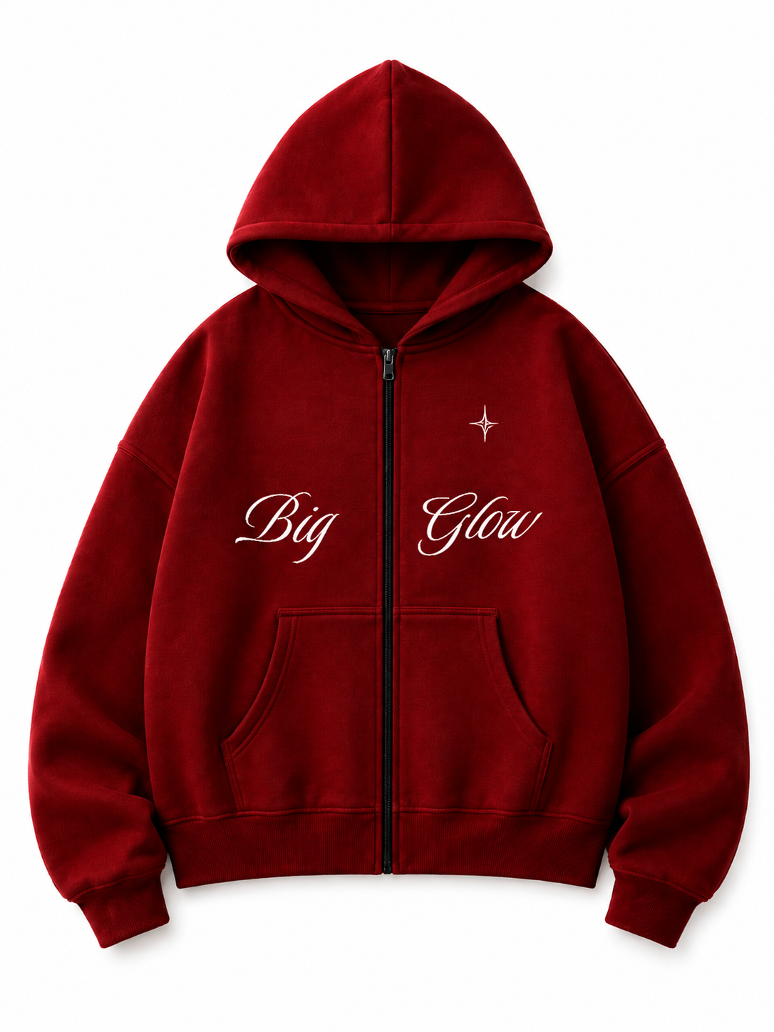 Hoodie Zip Share Your Love - Rojo Italiano
