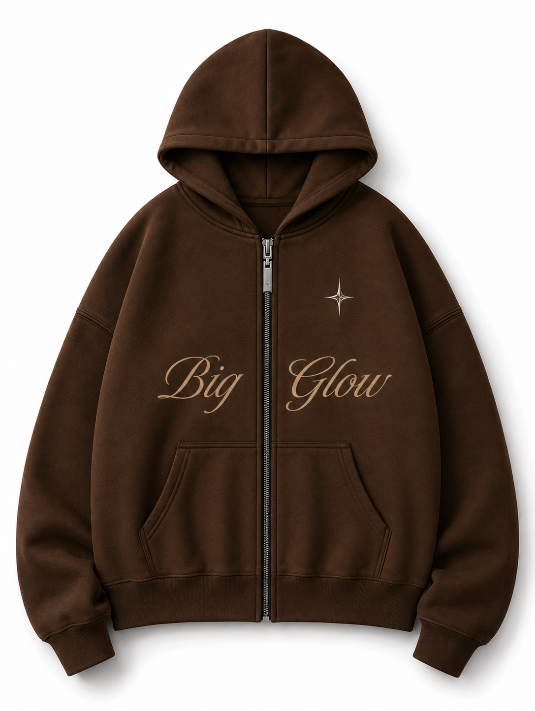 Hoodie Zip Share Your Love - Café Chocolate