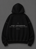 Hoodie Zip Stay Uncommon - Negro