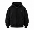 Hoodie Zip Basics 460gms - Negro